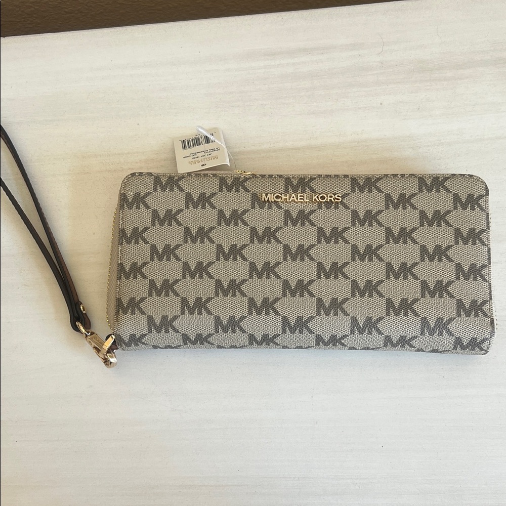 Michael Kors Monogrammed Wristlet